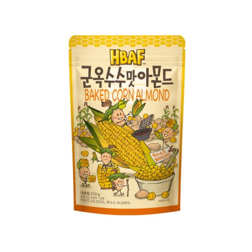 HBAF Baked Corn Almond 210g