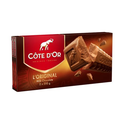 Cote D'or Milk Tablets 2x200g 