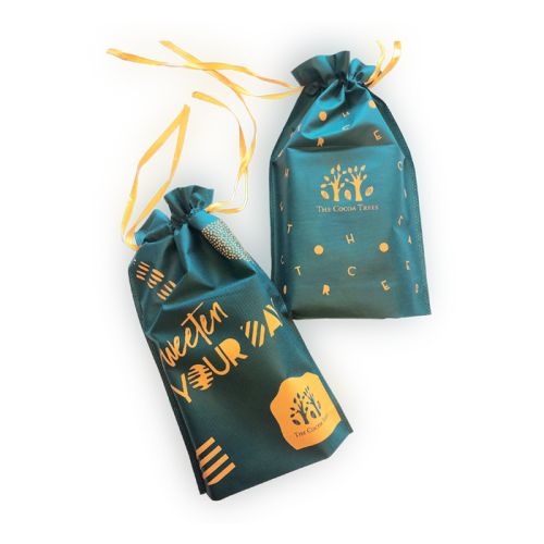 The Cocoa Trees Drawstring Bag