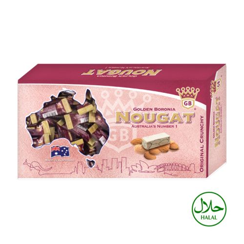 Golden Boronia Almond Crunchy Nougat 160g