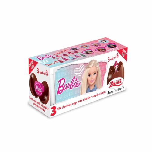 Zaini Chocolate Eggs Barbie Tripack 60g