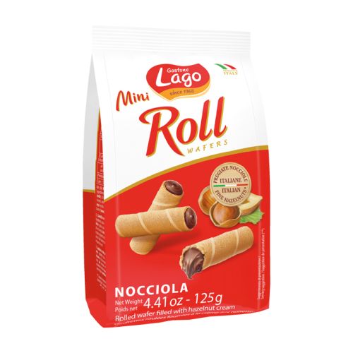 Lago Mini Roll Hazelnut 125g