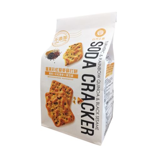 Natural Idea Turmeric Rainbow Quinoa Soda Cracker 180g