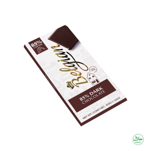 The Belgian Dark Chocolate Bar 85% 100g