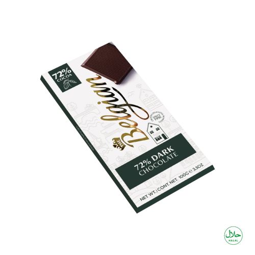 The Belgian Dark Chocolate Bar 72% 100g