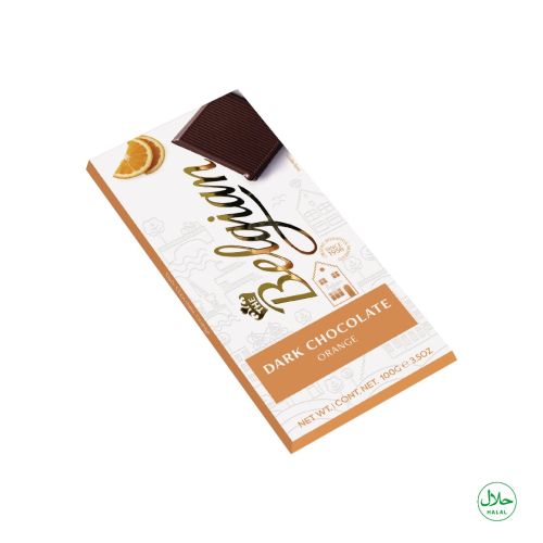 The Belgian Dark Chocolate Bar with Orange 100g