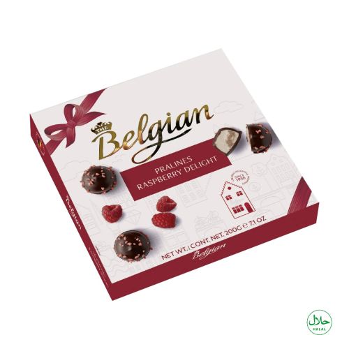 The Belgian Raspberry Delight Pralines 200g