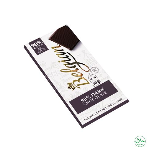 The Belgian Dark Chocolate Bar 90% 100g