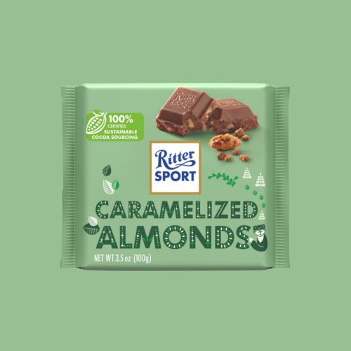 Ritter Sport Caramelized Almonds 100g