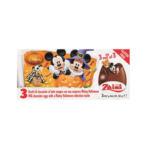 ZA-MICKEY HW CHOC EGGS 60G