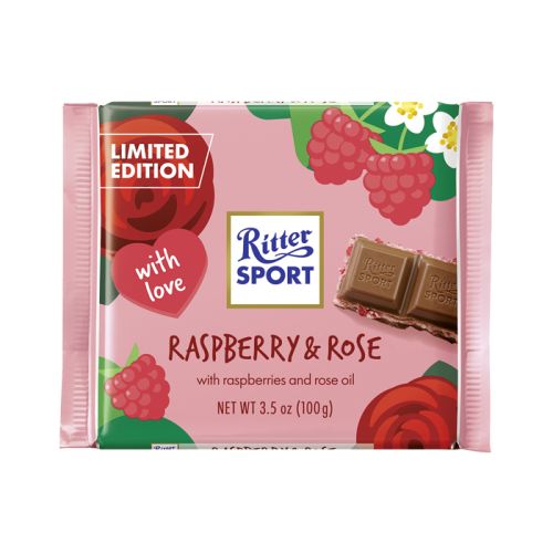 Ritter Sport Raspberry & Rose Limited Edition 100g