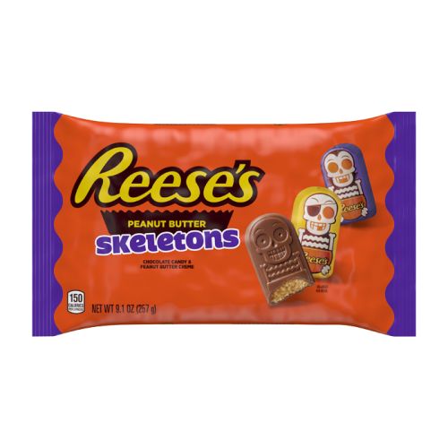 REESE'S Halloween Milk Chocolate Peanut Butter Skeletons 257g