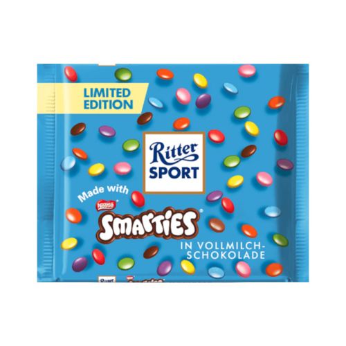 Ritter Sport Smarties Milk Chocolate 100g