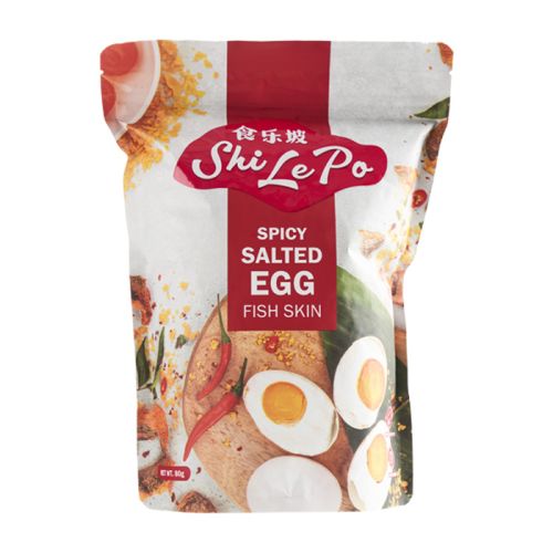 Shi Le Po Spicy Salted Egg Fish Skin 80g