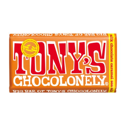 Tony's Chocolonely Milk 32% Caramel Sea Salt 180g