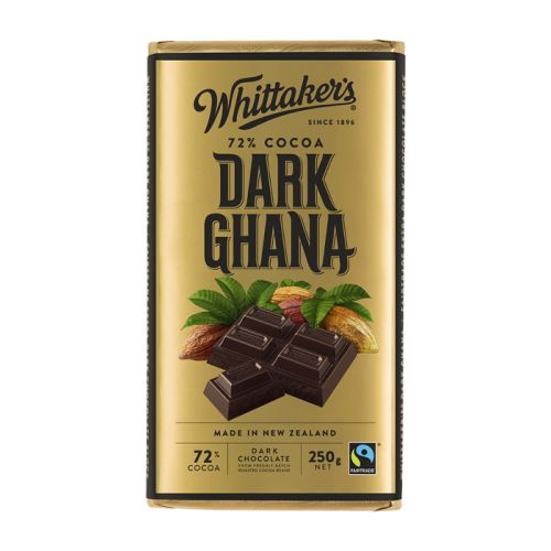Whittaker's 72% Dark Ghana Block 250g