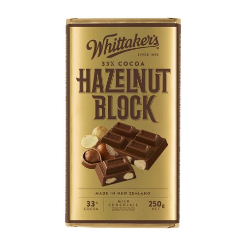 Whittaker's Creamy Milk Hazelnut Block 250g