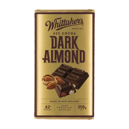 Whittaker's Dark Almond Block 250g